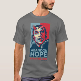 Krampus 2012 Abandon Hope Slogan T-Shirt