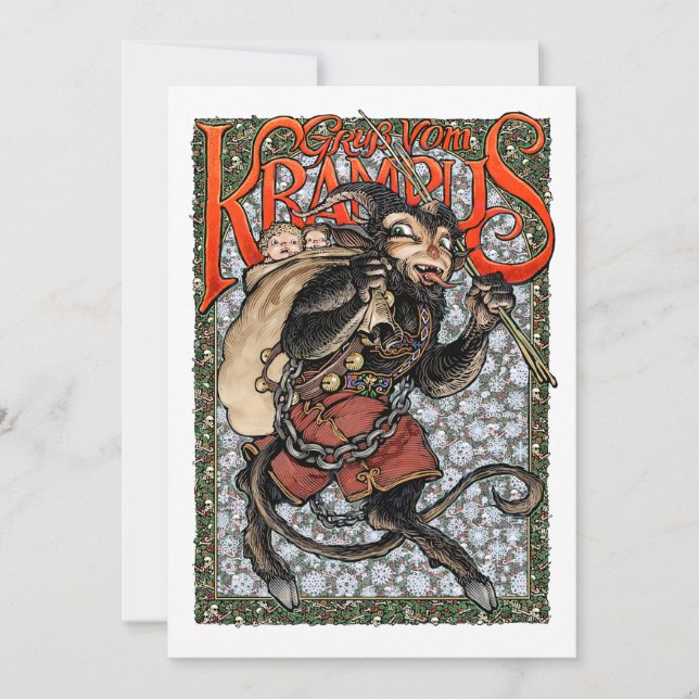 Krampus 2018 Greeting Card (Front)