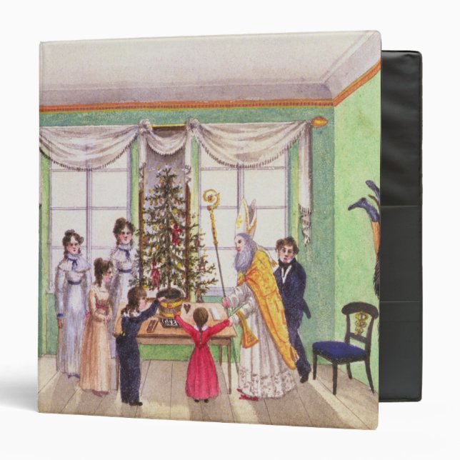 Krampus and St. Nicholas from journal of Carl Binder (Front/Inside)