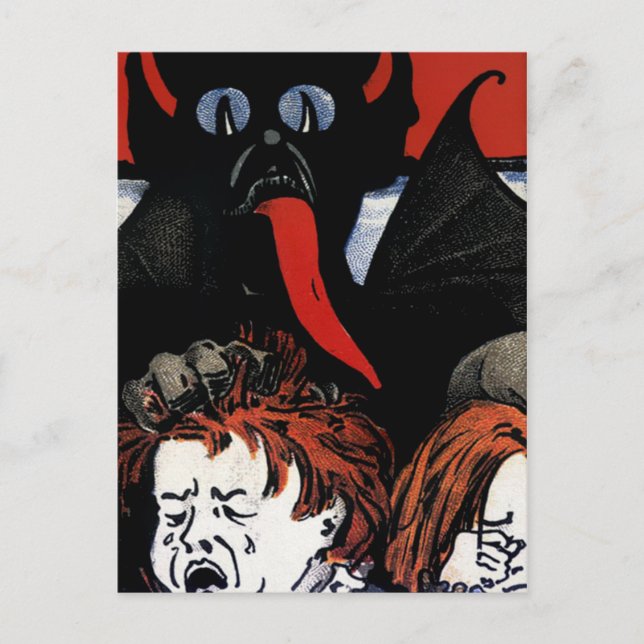 Krampus Attack Postcard (Front)
