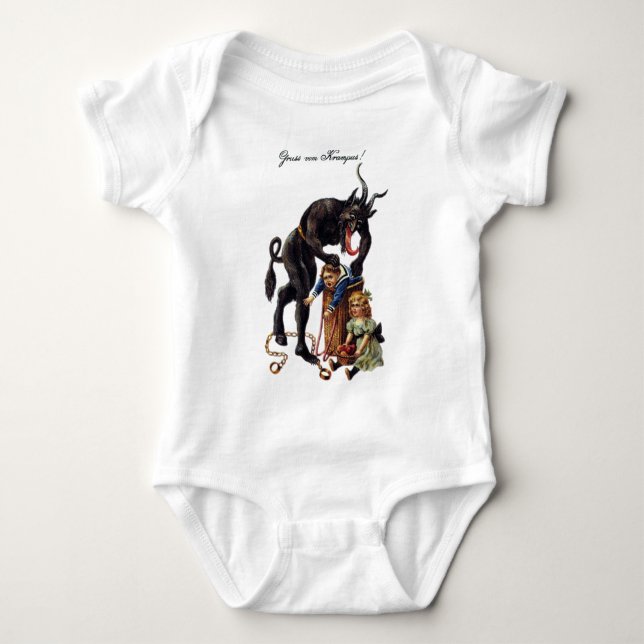 Krampus Baby Bodysuit (Front)