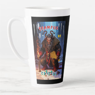 Krampus Be Careful Latte Mug