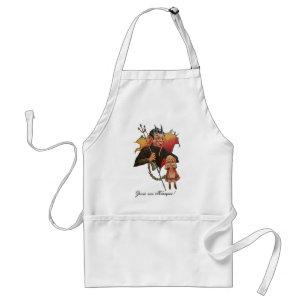 Krampus Breaking Through Standard Apron