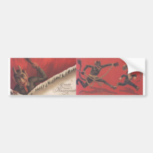 Krampus Bumper Sticker