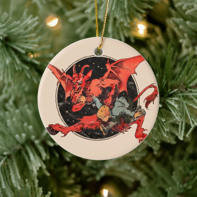Krampus Ceramic Ornament (Tree)