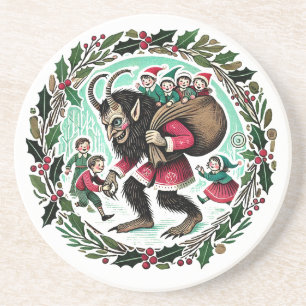 Krampus Christmas Coaster