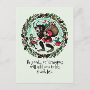 Krampus Christmas                                  Holiday Postcard