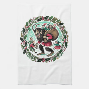 Krampus Christmas                                  Kitchen Towel
