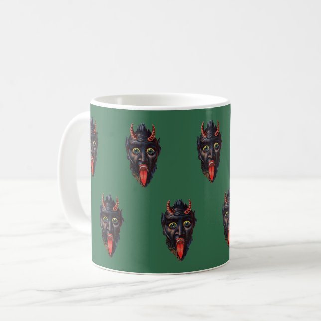 Krampus Christmas Mug (Front Left)