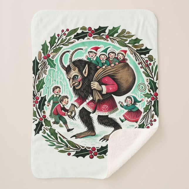 Krampus Christmas                                  Sherpa Blanket (Front)