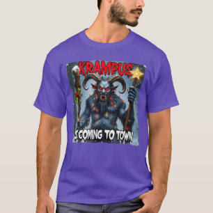 Krampus Comingown Merry Christmas Gothic Xmas Horr T-Shirt