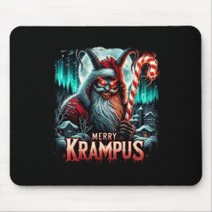 Krampus Dark Merry Krampus Mythical Christmas Xmas Mouse Pad