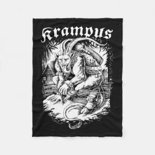  Krampus Design Christmas Season Evil Pajama Xmas  Fleece Blanket