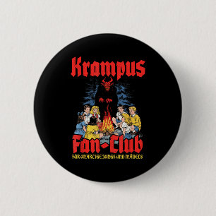 Krampus Fan-club Ugly Xmas German Christmas Demon 2 Inch Round Button