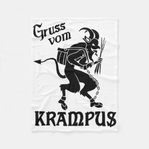 Krampus - Gruss Vom (greetings From) Krampus  Fleece Blanket