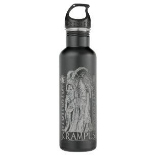 Krampus - Gruss von Krampus Dark Gothic Christmas 710 Ml Water Bottle