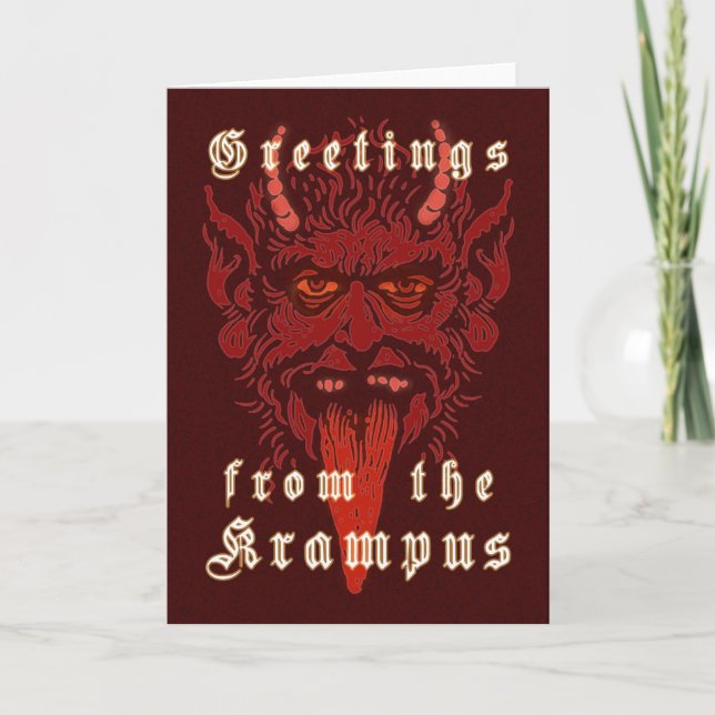 Krampus Head Card (Front)