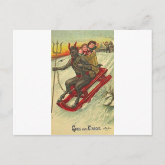 Krampus & His Trident Postcard