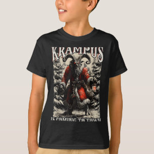 Krampus Is Coming To Town Christmas Season Evil Kr T-Shirt
