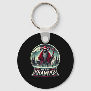 Krampus Is Coming To Town Horror Merry Krampus Chr Keychain