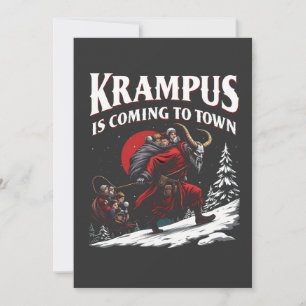 Krampus is Coming to Town Krampus Christmas  Save The Date