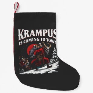 Krampus is Coming to Town Krampus Christmas Small Christmas Stocking