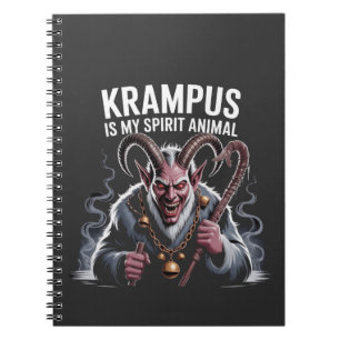 Krampus Is My Spirit Animal Christmas Funny Notebook