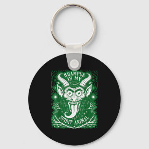 Krampus Is My Srit Animal German Folklore For Kram Keychain