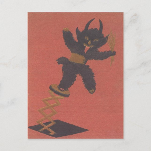 Krampus Jack-In-A-Box Postcard (Front)