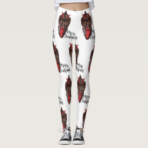 krampus joyeux leggings de noël