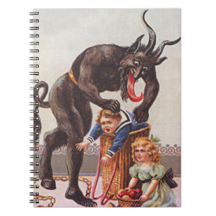 Krampus Kidnapping Children Notebook
