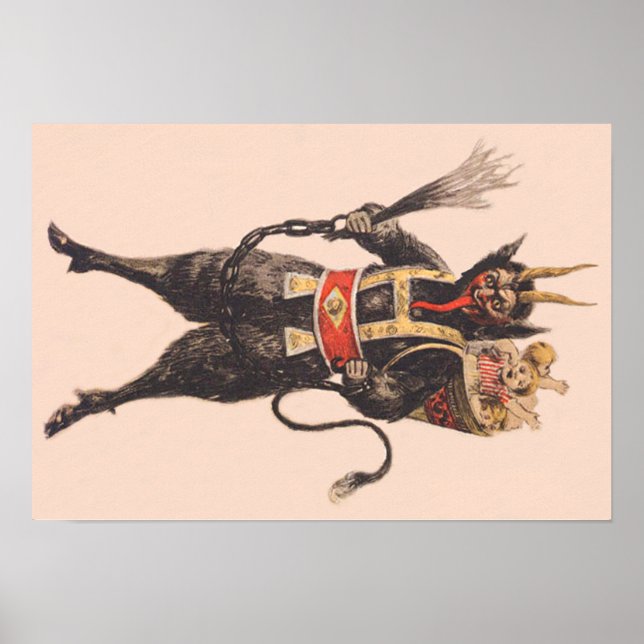 Krampus Kidnapping Children Switch Poster (Front)