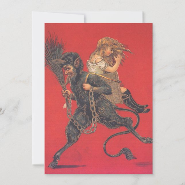 Krampus Kidnapping Girl (Front)