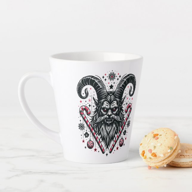 Krampus Latte Mug (In Situ)
