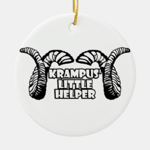 Krampus' Little Helper Ceramic Ornament