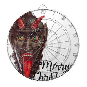 krampus merry christmas dartboard