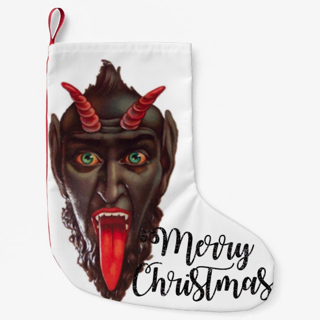 krampus merry christmas stocking (Front)