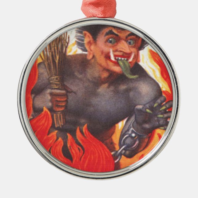 Krampus Metal Ornament (Front)