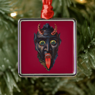 Krampus Metal Ornament