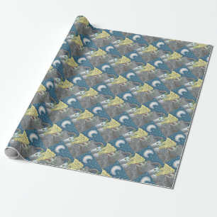 KRAMPUS NAUGHTY LIST Christmas WRAPPING PAPER