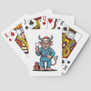 Krampus Nurse Christmas Evil Xmas Playing Cards