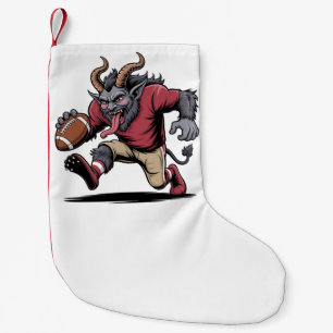 Krampus Playing Football Christmas Fitness Xmas Small Christmas Stocking