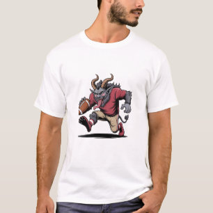 Krampus Playing Football Christmas Fitness Xmas  T-Shirt