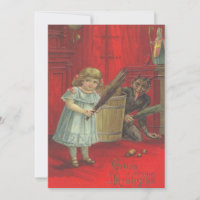 Krampus Playing With Girl