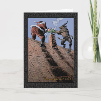 Krampus Rooftop Card