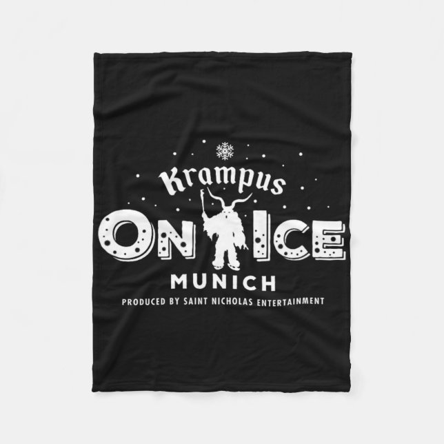 Krampus Run Munich Germany  Fleece Blanket (Front)