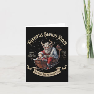 Krampus Sleigh Rides  Card