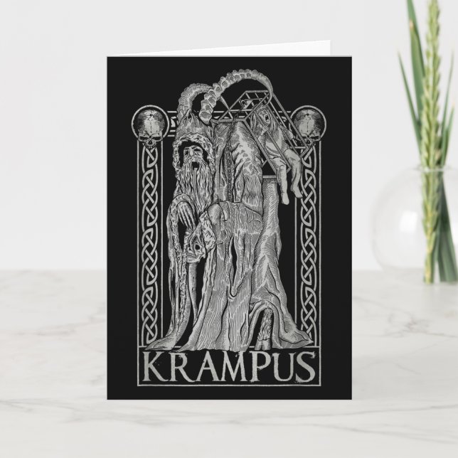 Krampus - Ss Von Krampus Dark Gothic Christmas  Card (Front)