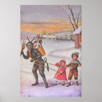 Krampus Stealing Toys & Children