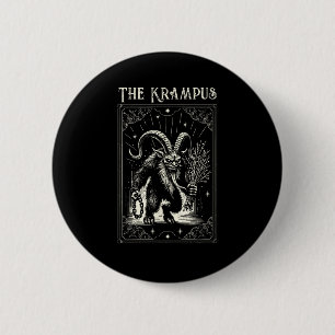 Krampus Tarot Card Design Christmas Season Evil Pa 2 Inch Round Button